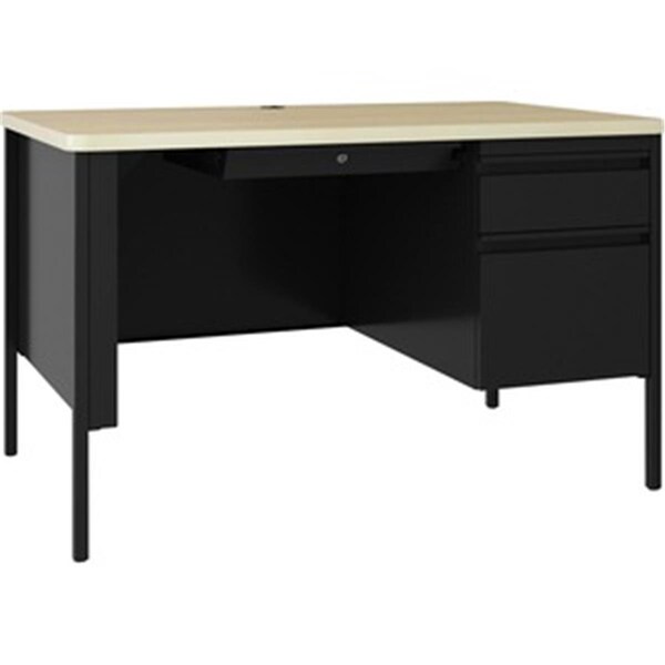 Lorell 48 x 30 in. Fortress Series Right Pedestal Desk LLR66907 - main